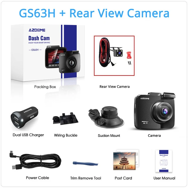 AZDOME GS63H: 4K car camera under 70 €