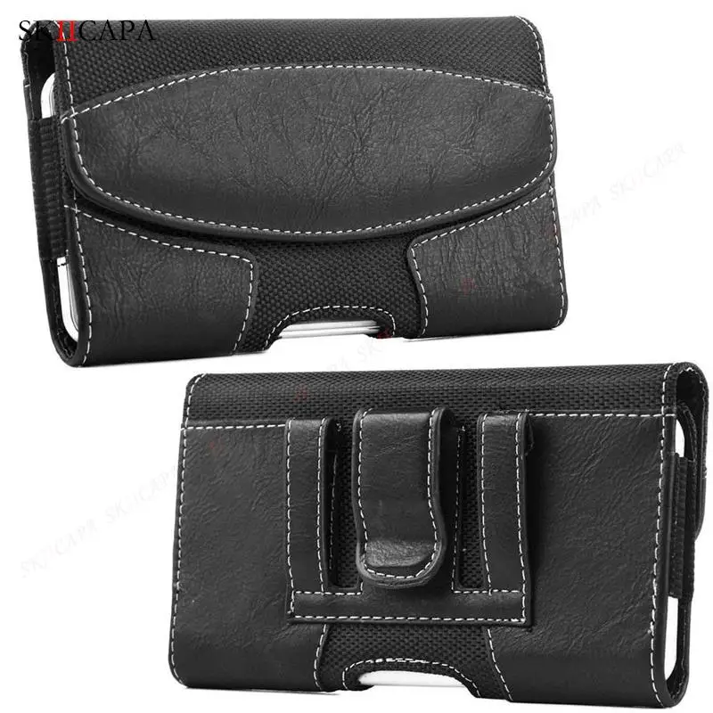 Universal Leather Phone Case Pouch with Belt Clip Holster