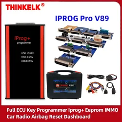 IPROG Pro 2023 V89 Full ECU Key Programmer Iprog+ Eeprom IMMO Car Radio Airbag Reset Dashboard Kilometer PK DIGIPROG 3 Carprog