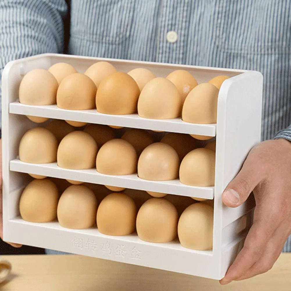 Refrigerator Egg Storage Box Food Organizer Household Transparent Egg