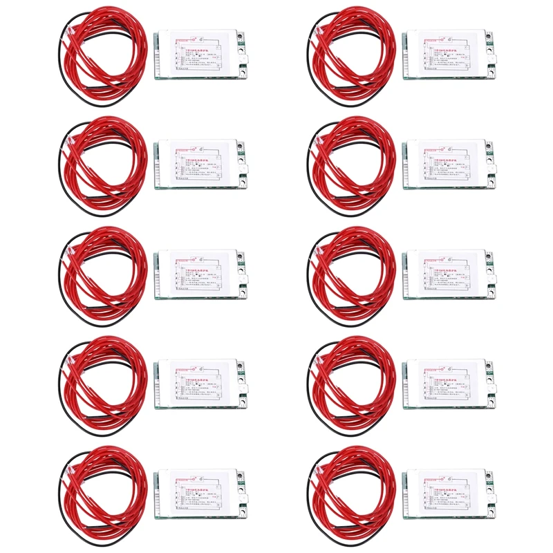 

10X 7S 24V 15A Li-Ion Lithium Battery Protection Board BMS PCB Board For E-Bike Electric Scooter
