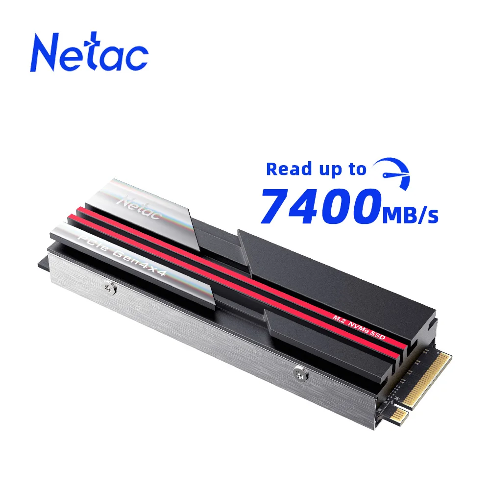 Netac-Disque SSD NVMe M2, 1 To, 2 To, 4 To, PCIe4.0, M.2 2280 DRAM, Cache,  Disque SSD interne, NVMe SSD pour PS5 Desktop