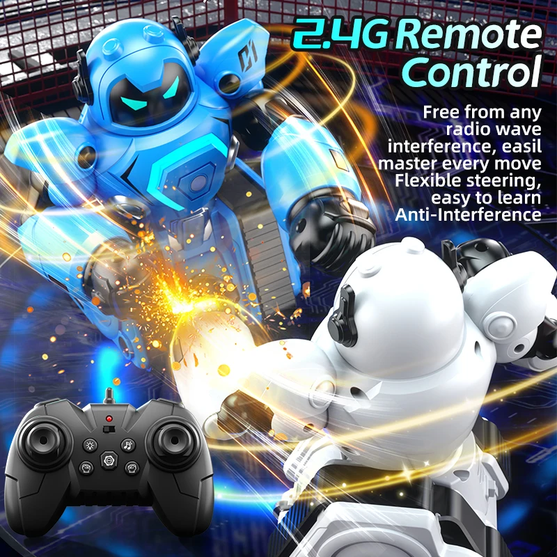 JJRC R30 parent-child interactive remote control football fighting robot double boxing remote control boy DIY children's toy 6
