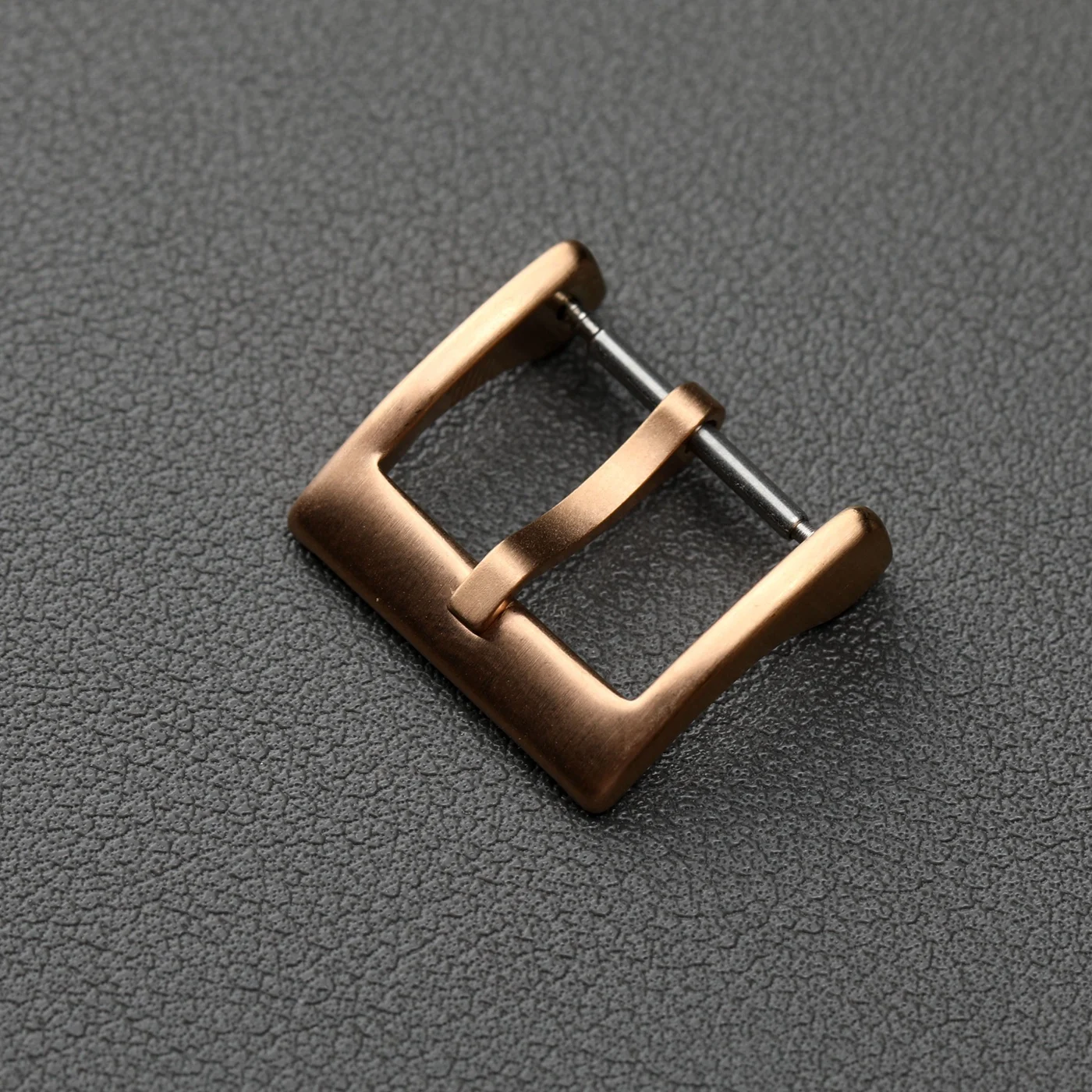 Premium Matte 316L Stainless Steel Leather Strap Buckle in Silver, Black, Gold, and Rose Gold