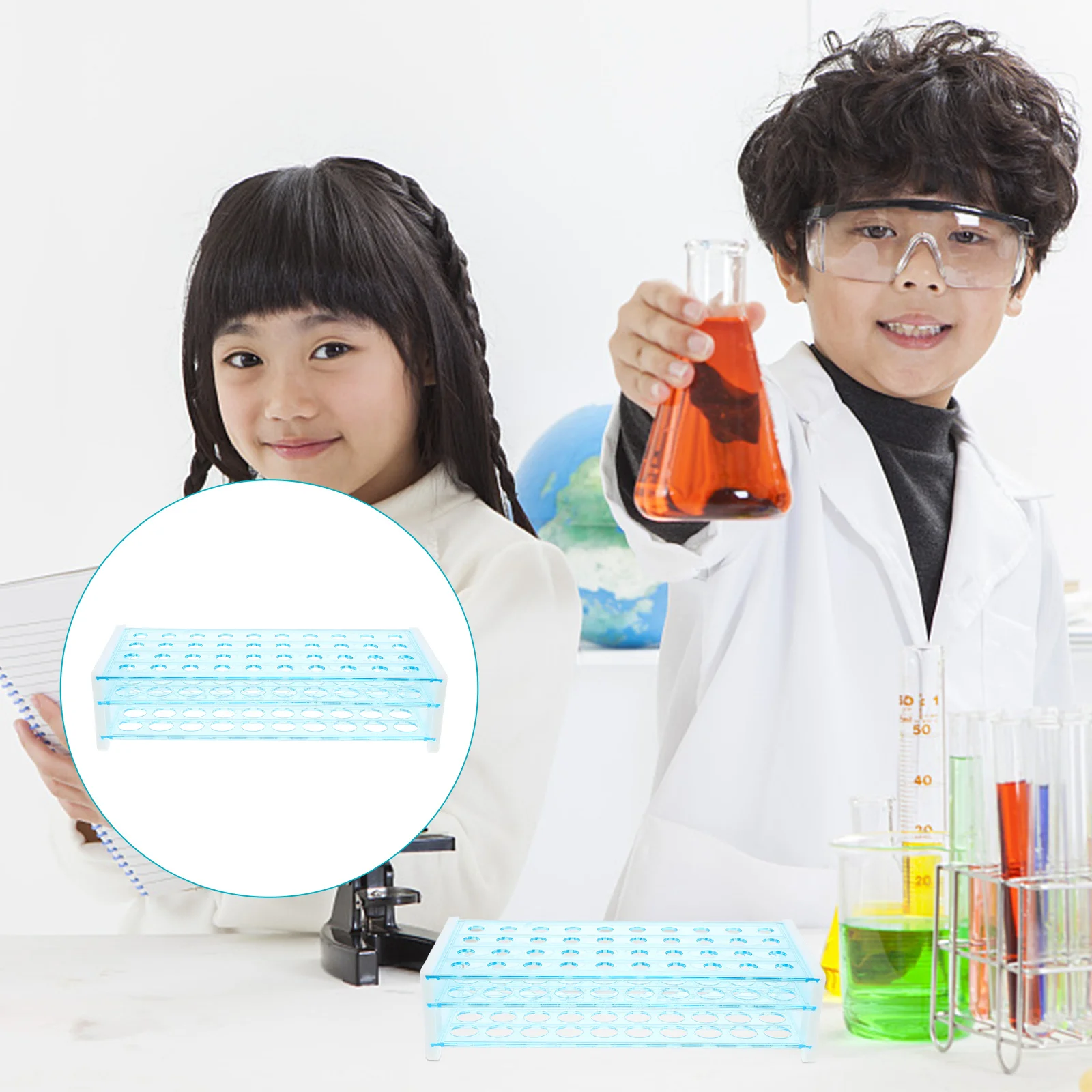 

Scientific Theme Party Decoration Centrifuge Tube Rack Plastic Test Tubes Shelf