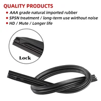 1/2/10/50pcs Car Wiper Natural Rubber Strip Wiper Filler Strip Replacement Parts Accessory 14"16"17"18"19"20"21"22"24"26"28"30" 2