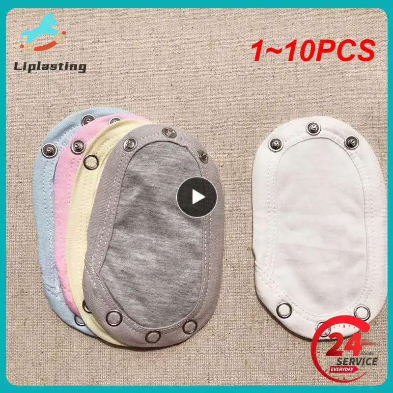 1~10PCS Cotton Baby Boy Kids Jumpsuit Diaper Lengthen Extender Extension Solid Soft Jumpsuit Bodysuit Extender Double infant romper