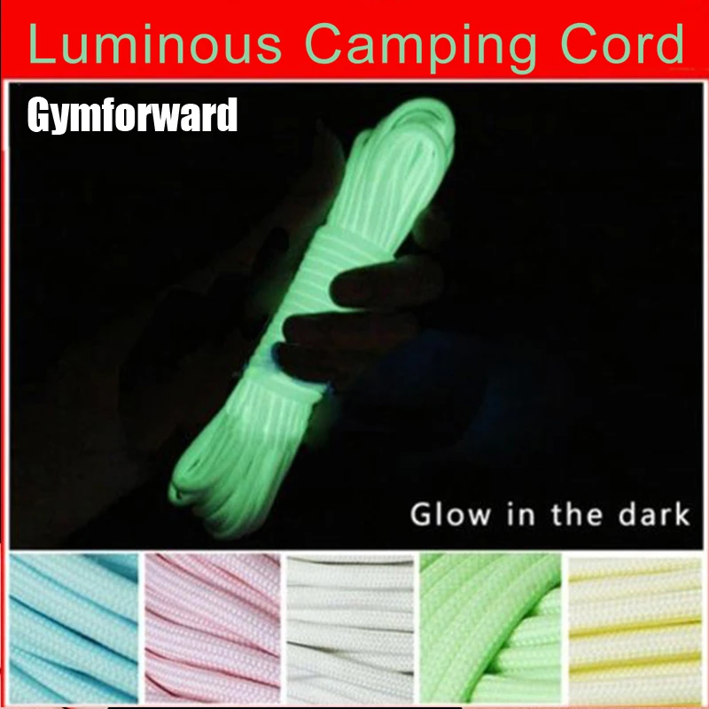 6 Meters Camping Rope Survival Luminous Camping Cord Hiking Climbing