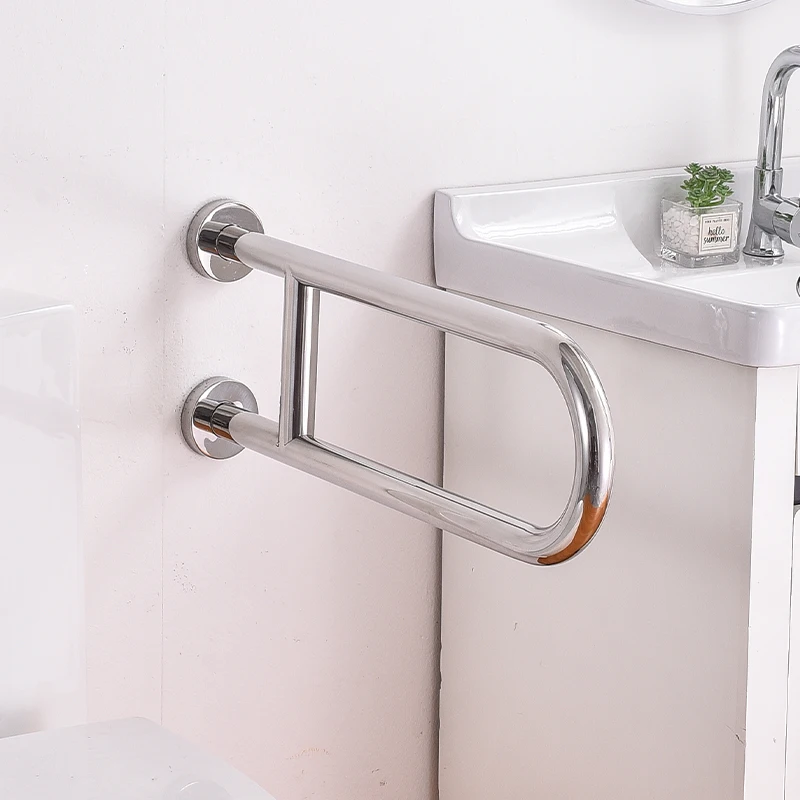 Shower Toilet Grab Bars Hand Grip Stainless Steel Support Rail Disability Aid Grab Bar Handle Safety Barra Bathroom Accessories images - 6