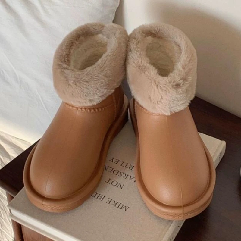 

Retro Fashion Warm Velvet Snow Boots Women's Winter Outer Wear Anti-slip Hundred EVA Waterproof Shoes