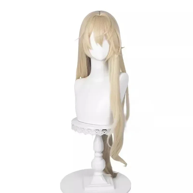 

Game Honkai: Star Rail Luocha Cosplay Wig Linen Gradient Long Hair Heat Resistant Synthetic Halloween Party Accessories Props