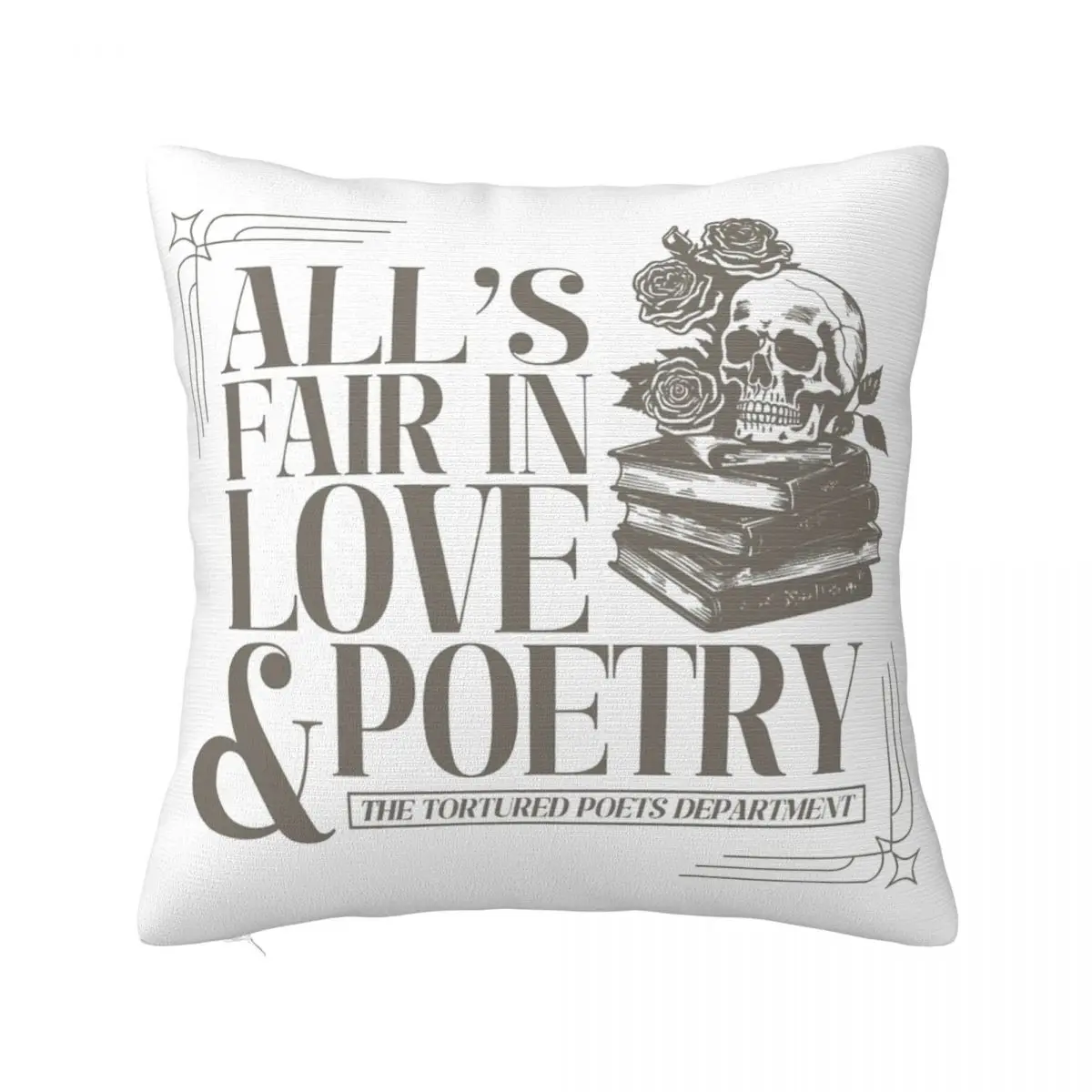 

TTPD The Tortured Poets Department Pillowcase Printing Polyester Cushion Cover Decoration New Album Throw Pillow Case Cover Seat