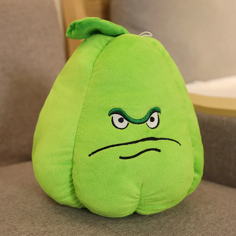 Plants vs Zombies knuffels: Zonnebloem, Walnoot, Erwtenkanon, Kersenbom, Aardappelmijn, Chomper. Pluche poppen, perfect als verjaardagscadeau._voghion.com