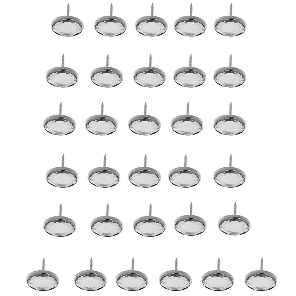 25x 20/22mm 다이아몬테 크리스탈 유리 버튼 실내 장식 헤드보드 소파 버튼