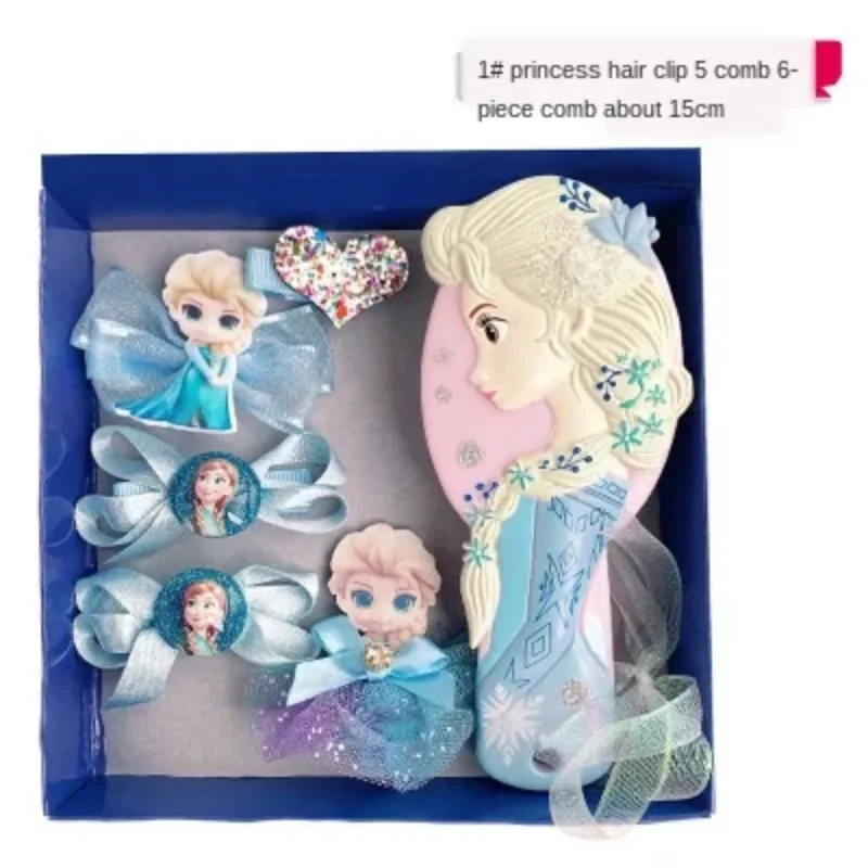 6pcs/Set Baby Hair Clips Cartoon Baby Headband Cute Cartoon Cosplay Frozen Elsa Girls Hairpin Barrettes Headwear Accessories