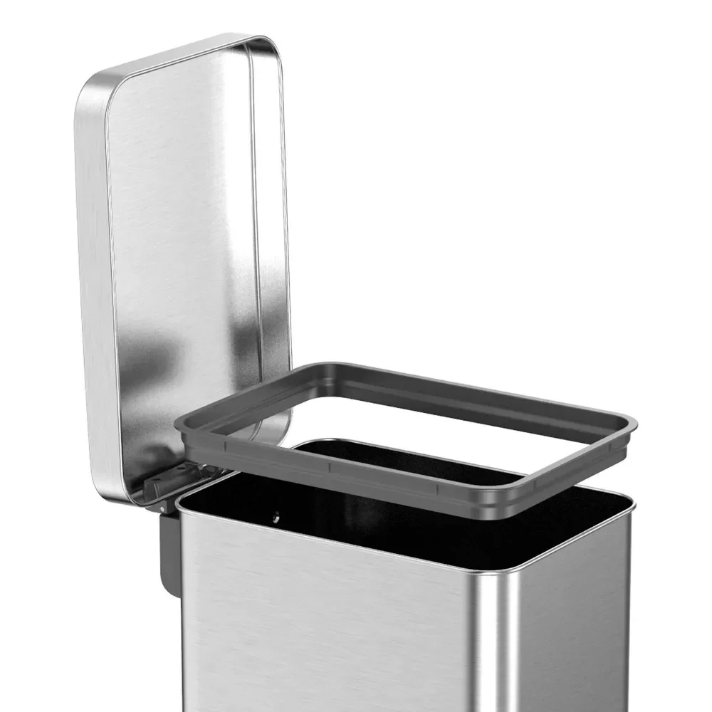  Tyyps Step Trash Can 13 Gallon/50L Stainless Steel
