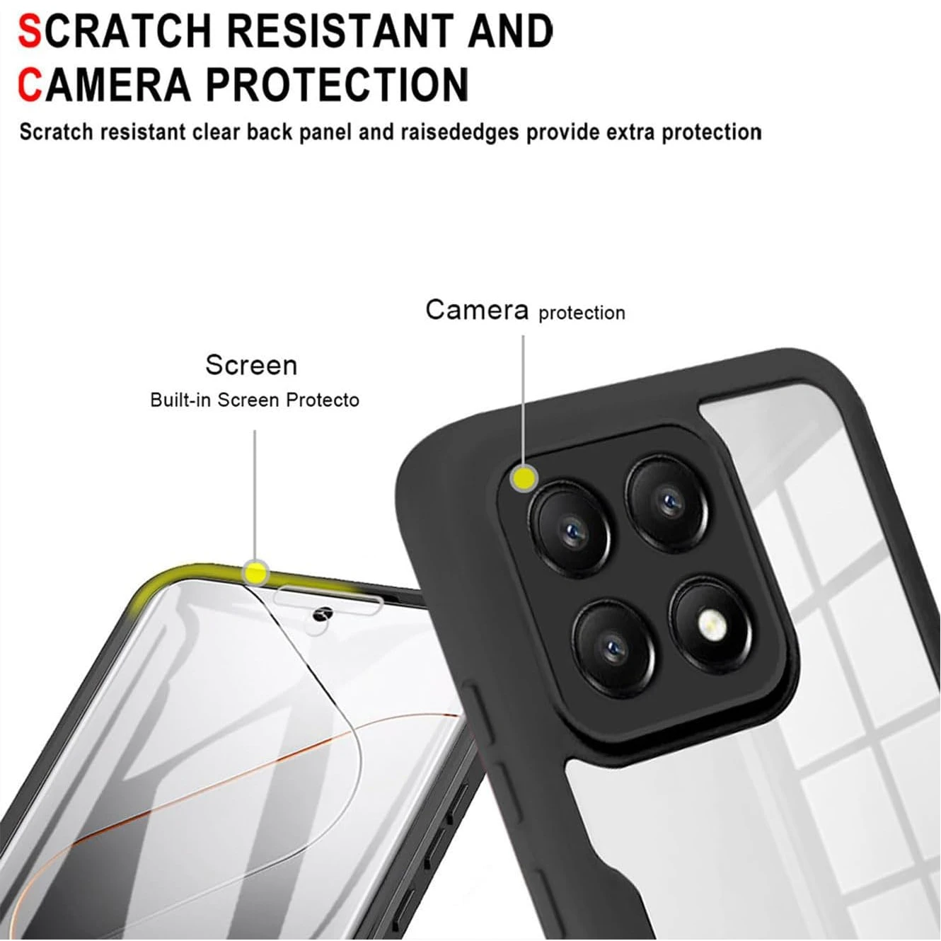 Shockproof Full Body Protection Case with Screen Protector