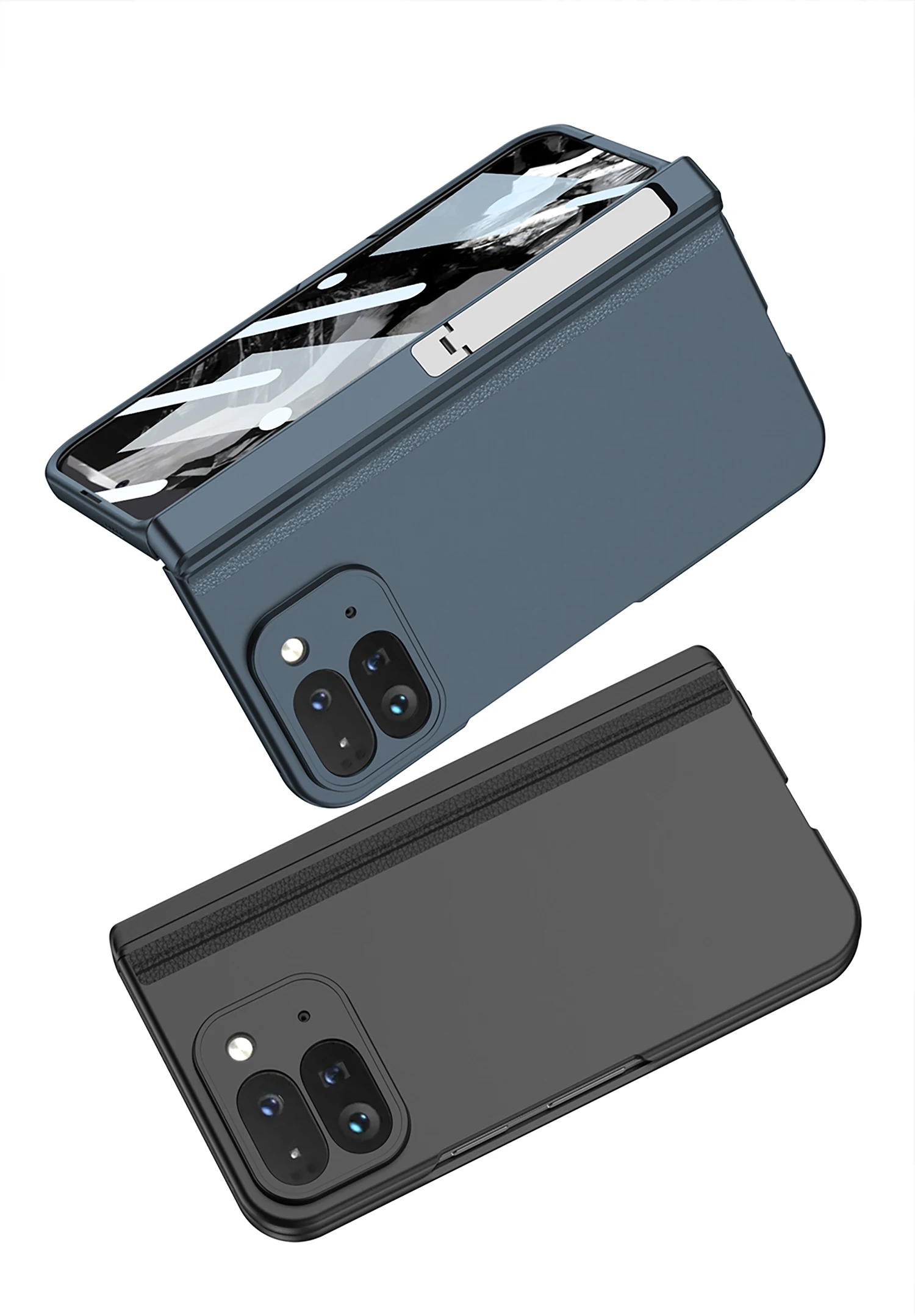 Magnetic Hinge Holder Shockproof Case For Google Pixel 9 Pro Fold Screen Glass P