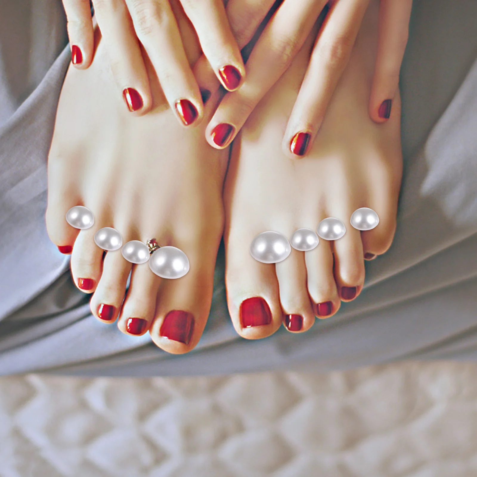 Hand Silicone Finger Divider Pedicure Toe Separator Yoga Separators Tool Nail Tienail Child