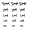 24Sets GunMetal/Rhodium Concealed Mental Hooks and Eyes Closure Sewing Closure for Bra Trousers Skirt Garment Sewing Accessories 6