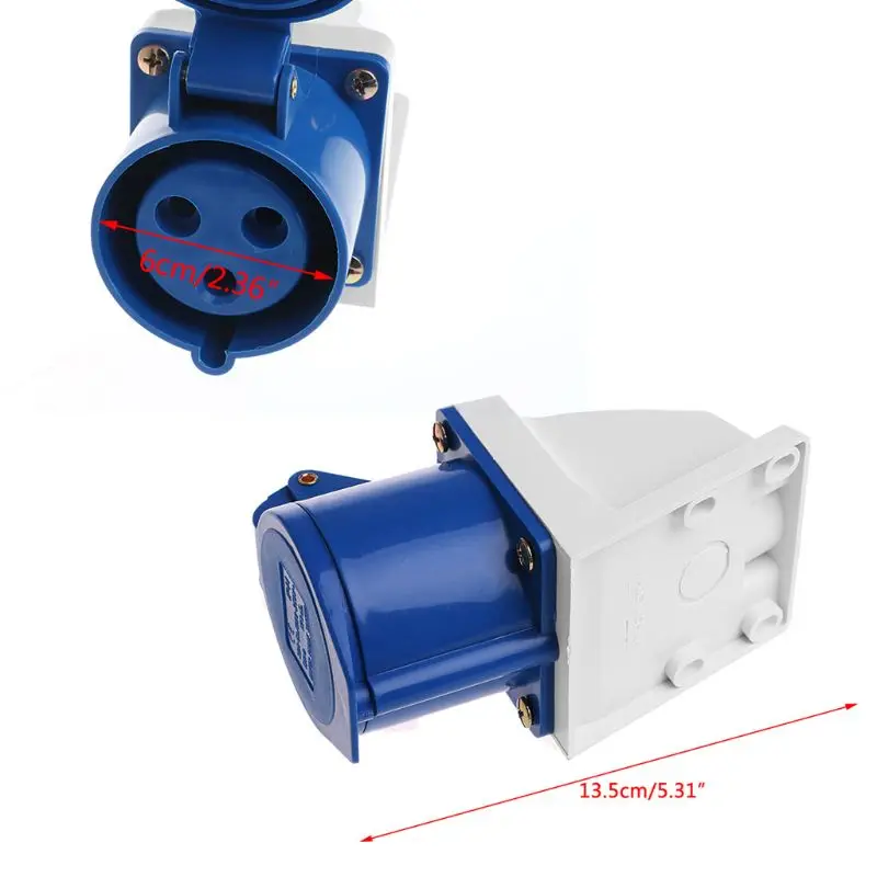 32 Amp 3    220v-250 Ʈ ٶ ߵ IP44  2P + E 32A,  ׼