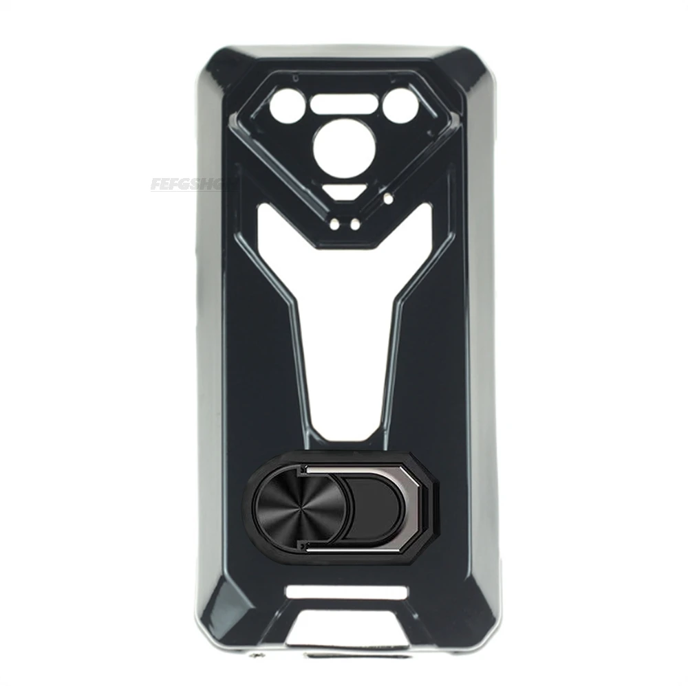 Durable Soft TPU Silicone Case with 360° Finger Ring and Built-In Bracket