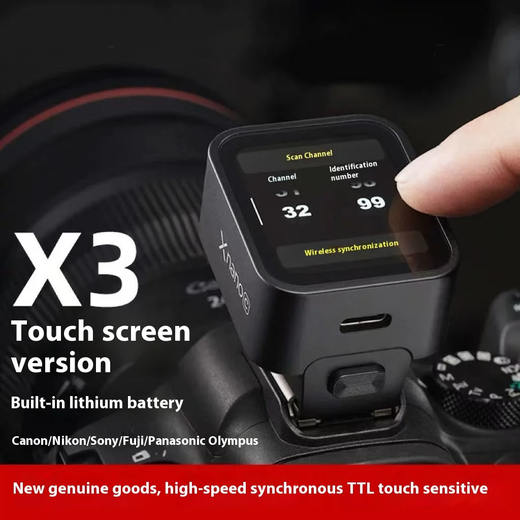 Flash Trigger Godox X3 TTL HSS 2.4G Wireless OLED Touch Screen Transmitter for Canon Nikon Sony Fujifilm