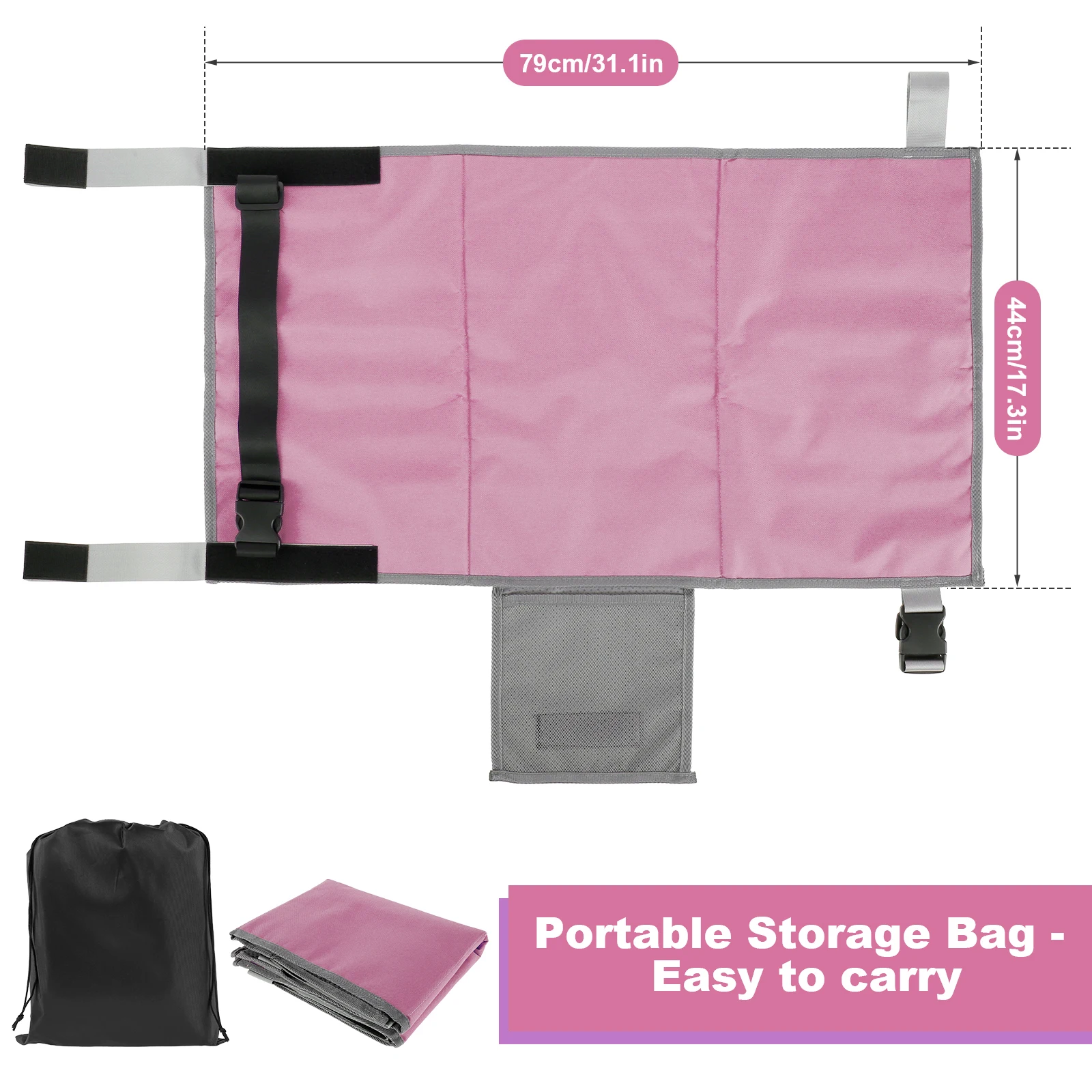 Travel Airplane Bed for Children – Seat Extender with Footrest and Storage Bag 4