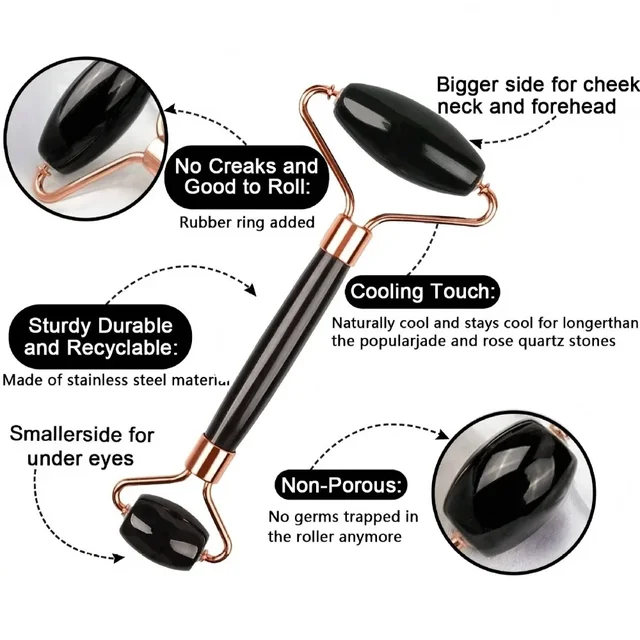 3Pcs Ice Face Roller Gua Sha Board Set Facial Massage Roller Face Massager Face Lifting Contouring Tools Beauty Skin Care Tools 2
