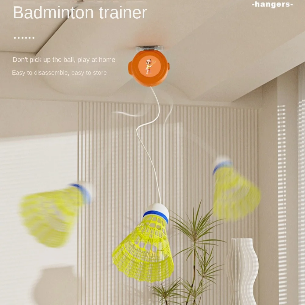 Fitness Indoor Outdoor Game Spin Batting Practice Racket Training Self Training Badminton Badminton Trainer 1 Set badminton trainer
