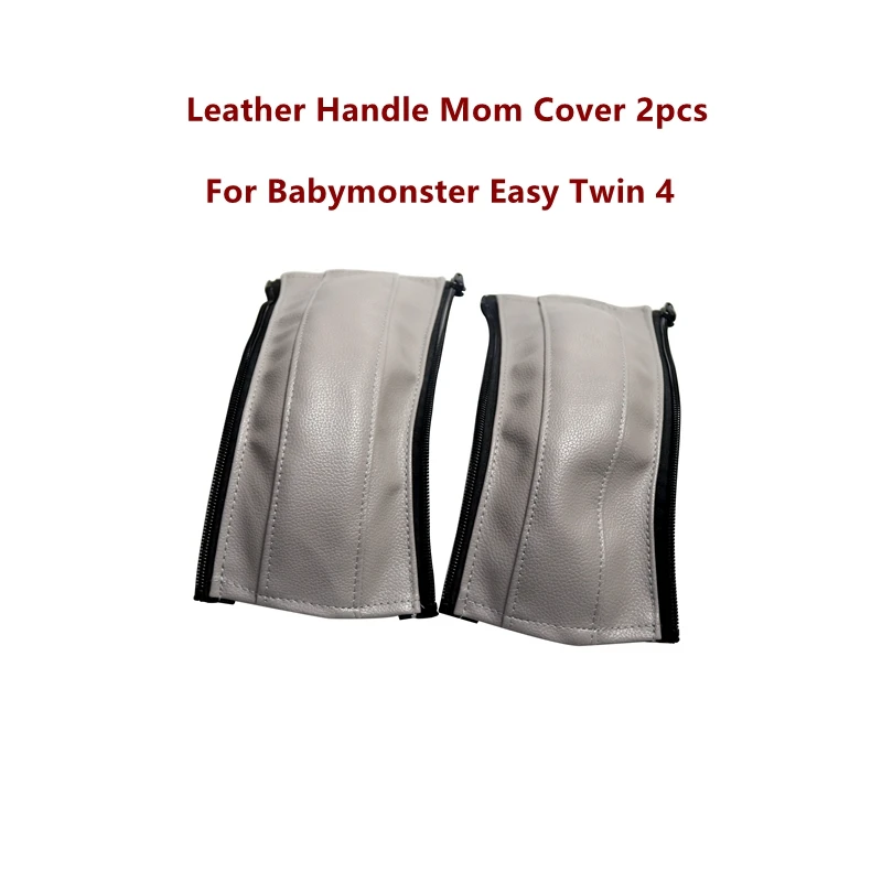 Baby Leather Armrest Covers For Babymonster Easy Twin 4 Handle Bumper Sleeve Case Bar Protective Cover Stroller Pram Accessories baby stroller accessories best Baby Strollers