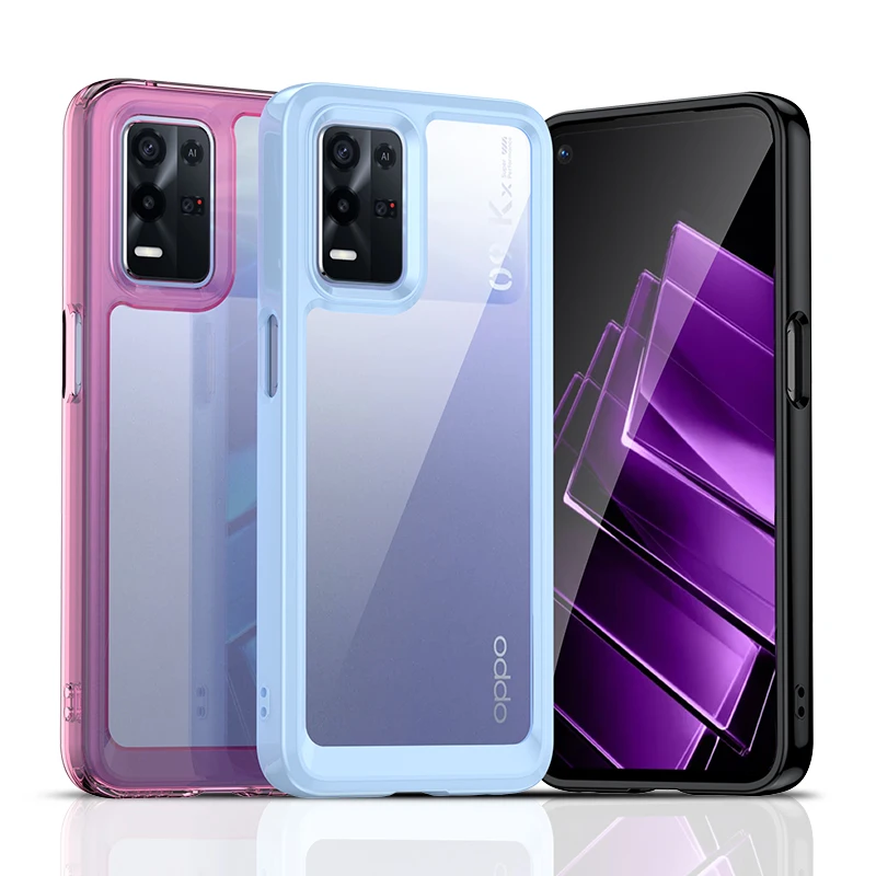 Per Realme Narzo 30 5G Custodia Per Realme Narzo 30 5G Cover Rigida Traslucida Custodia Morbida Antiurto Custodia Trasparente Per Realme Narzo 30