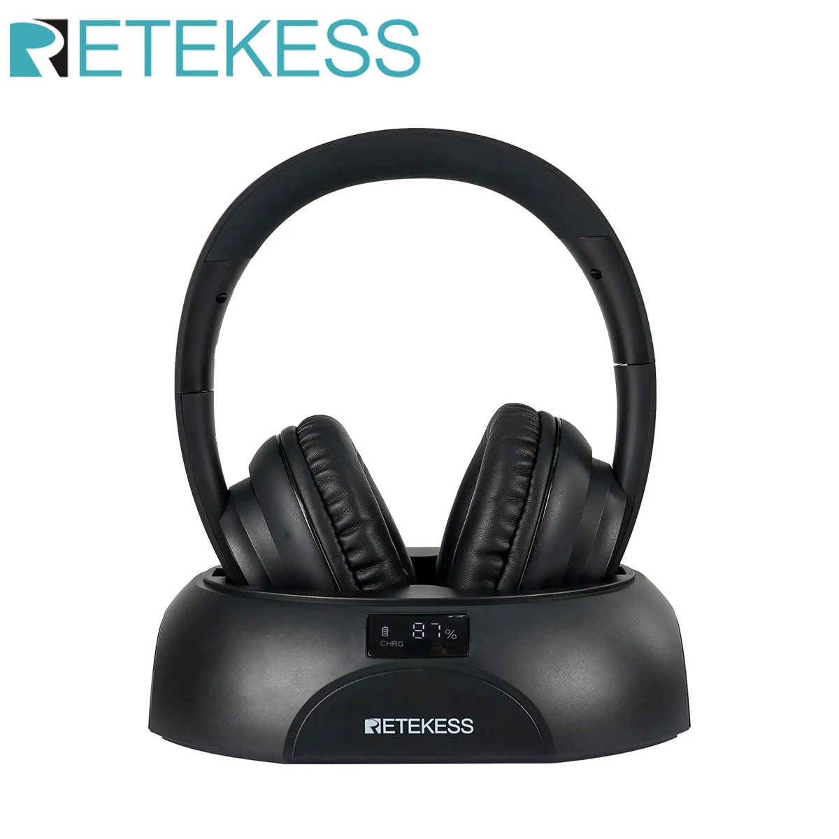 Retekess TA006 Auriculares Cascos Inalámbricos TV con Base Carga del  Transmisor, con Pantalla, Alcance de 30 m, Auriculares Estéreo de 3,5 mm,  Entrada RCA, Cable Coaxial, Cable de Audio : : Electrónica