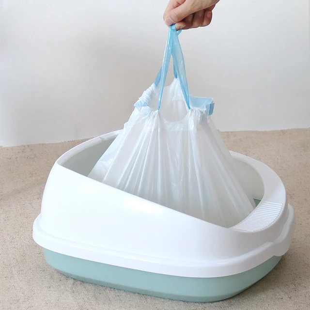 Cat Litter Bag Portable Household Pet Bag Multi Functional Pulling Rope Free From Dirty Hands Sand-proof Cleaning Pet Supplies 2