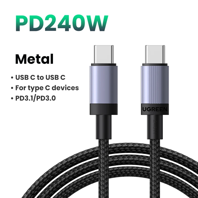 High-Speed 240W USB-C Fast Charging Cable with PD 3.1 Technology