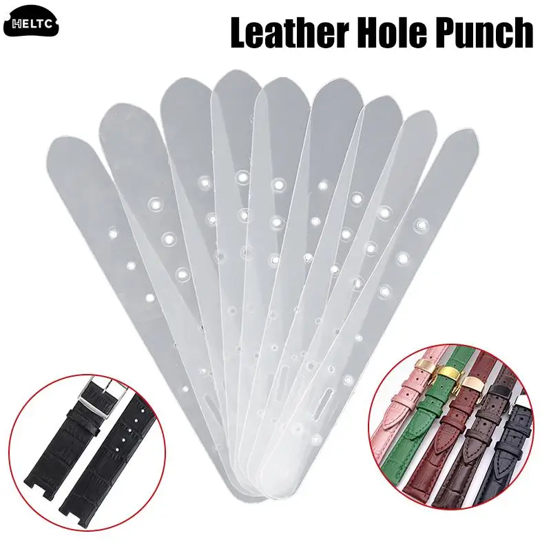 5Pcs/Set DIY Leather Belt Buckle Punch Hole Templates Tools