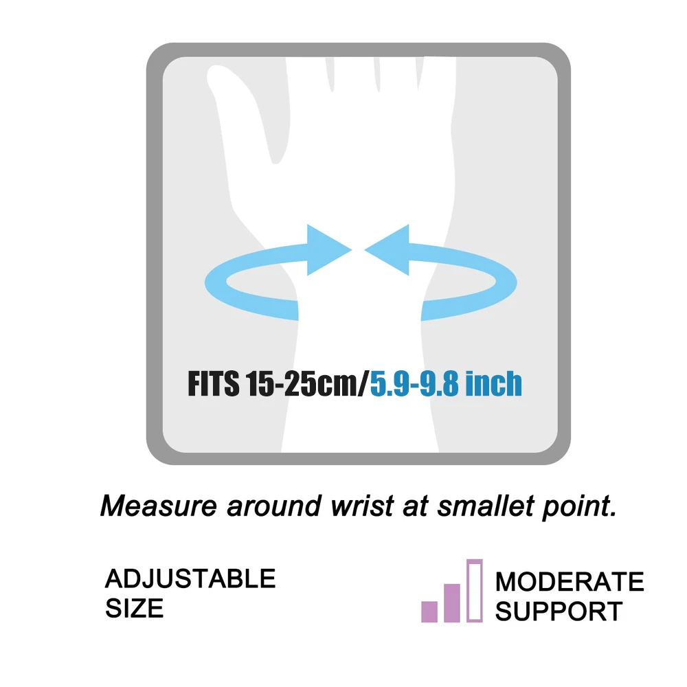 Wrist Splint for Carpal-Tunnel Syndrome, Adjustable Hand Compression Wrist Brace, Pain Relief for Arthritis, Tendonitis, Sprains