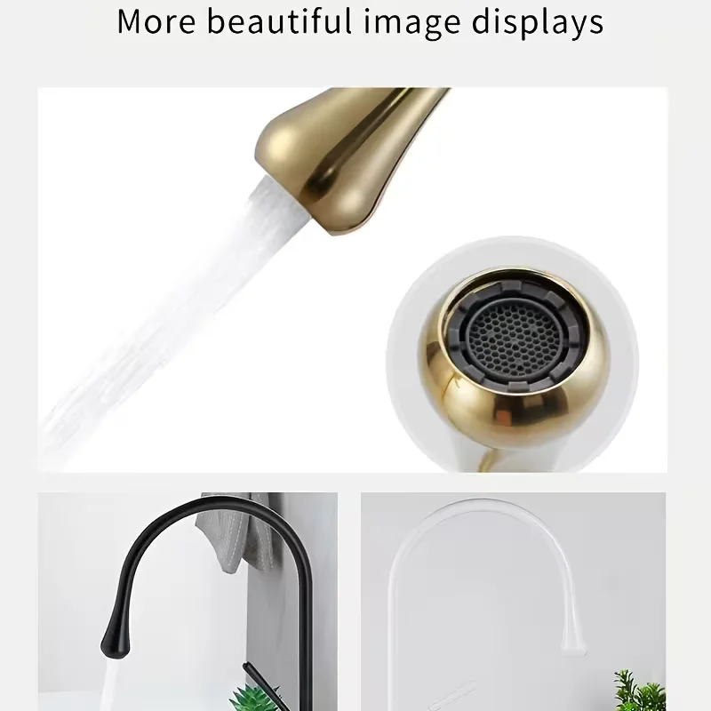 1pc European Style Water Droplet Faucet - Modern Copper Alloy Single Hole Bathroom Sink Faucet with Hot/Cold Adjustment