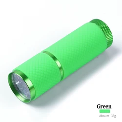 Compact LED UV Nail Dryer for Gel Polish - Portable Fast Drying Handheld Tool (Green)