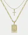 Gold Letters Cross L