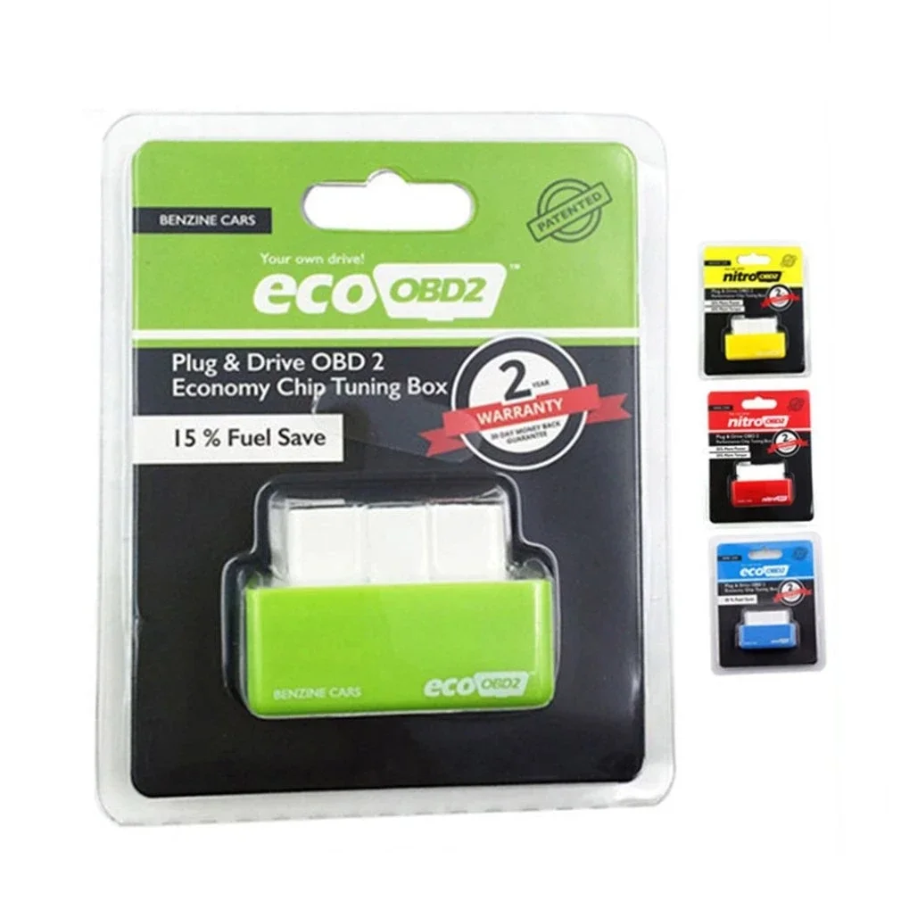 Car Replacement Economy Fuel Saver Eco OBD2 Benzine Tuning Box Chip For Car Petrol Saving Accessories 35% More Power