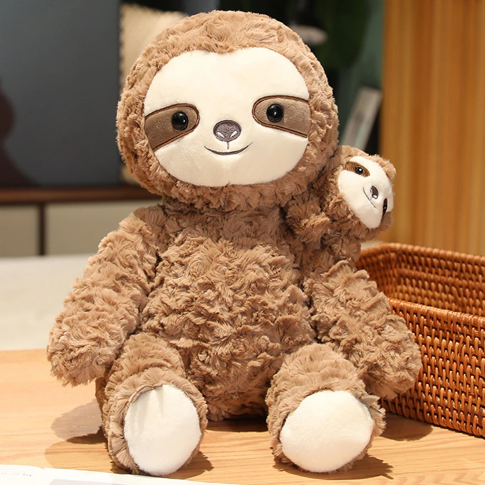 

Simulate Mother Child Sloth Stuffed Plush Toys