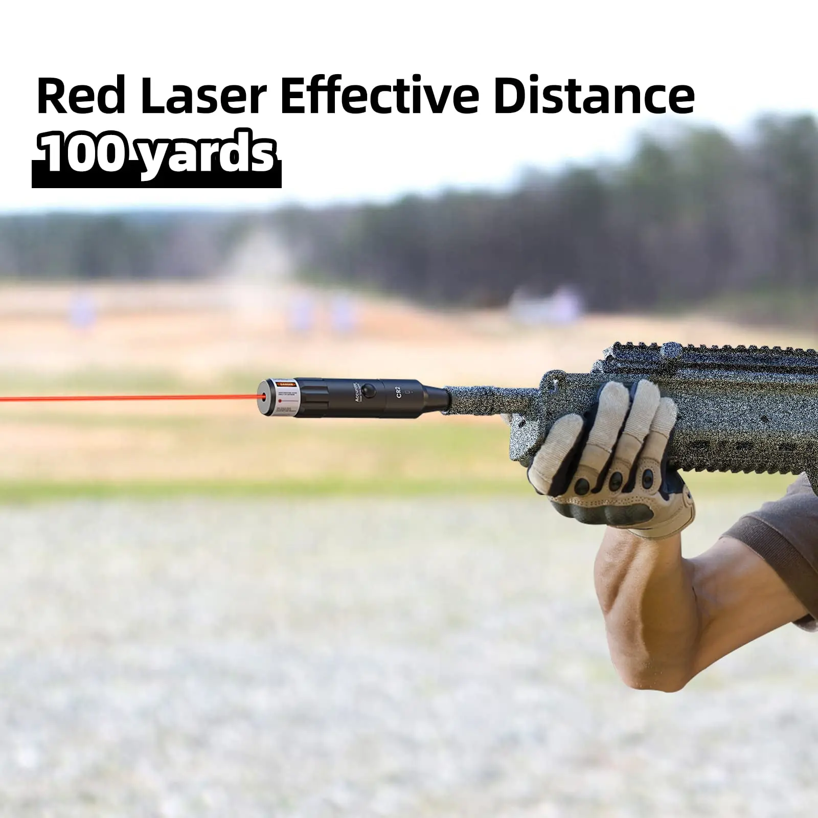 CVLIFE Bore Sight Kit Bright Red Dot BoreSighter with Big Button Switch for .17 to 12GA Caliber