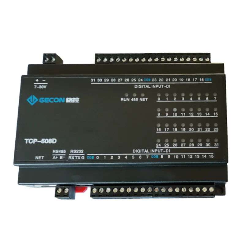 

TCP-508D Ethernet module 32-channel DI industrial acquisition control module ModbusRTU TCP UDP protocol IO unit