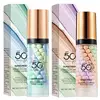 3color Sunscreen Isolation Cream Anti-UV Moisturizing Makeup Primer Face Contour Concealer Base Cream Brighten Even Skin Color 1