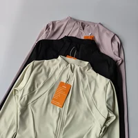 Autumn Winter Sports Jacket Women Zipper Cardigan Slim Slim Windproof Yoga Suit Quick Dry Running Fitness Long Sleeves Coat Suit - Image 5