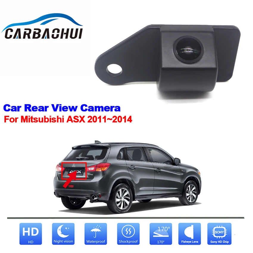 

170 Degree 1080x720P HD CCD Starlight Night Vision Vehicle Rear View Reverse Camera For Mitsubishi ASX 2011 2012 2013 2014