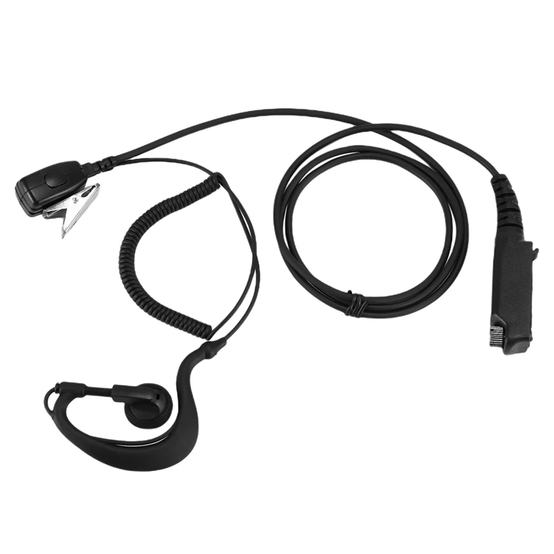 Y16A PTT MIC G Shape Earpiece Headset for Sepura STP8000 Walkie Talkie Ham Radio Hf Transceiver Handy C1035A
