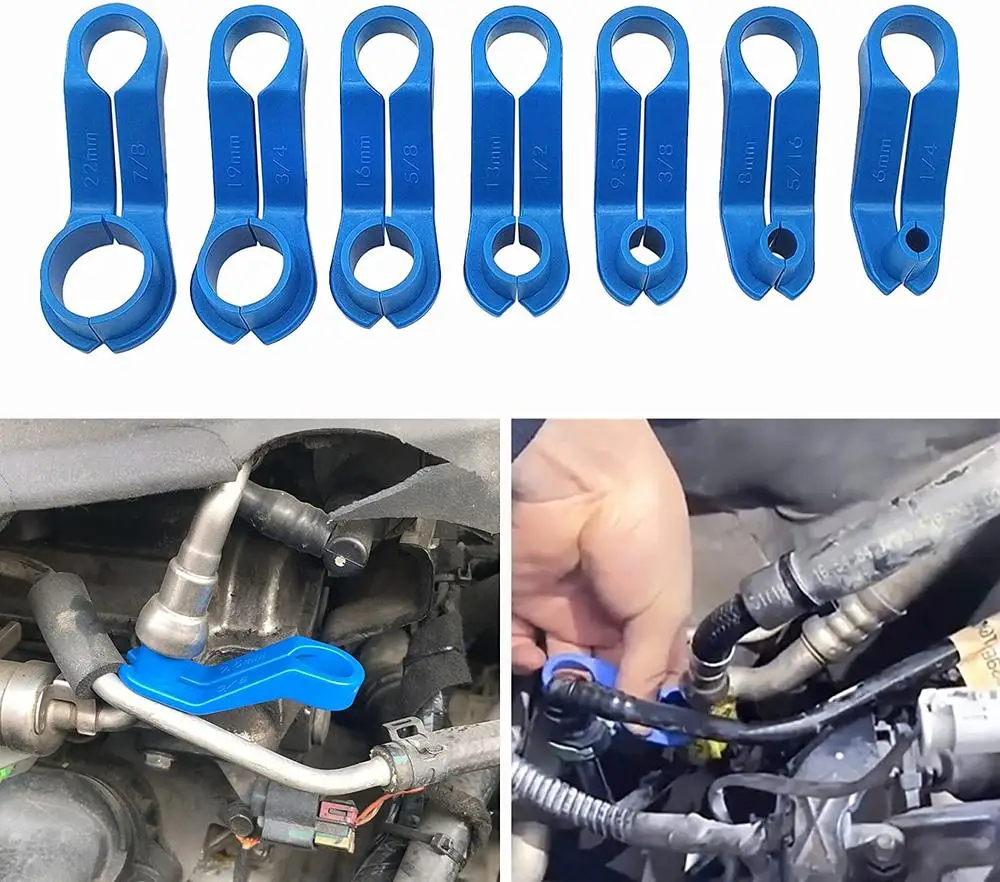 7pcs Car Air-conditioning Fuel Line Disconnect Tool Clip Transmission Oil Cooler Tube Removal Tool car repair tool hardware hand tools