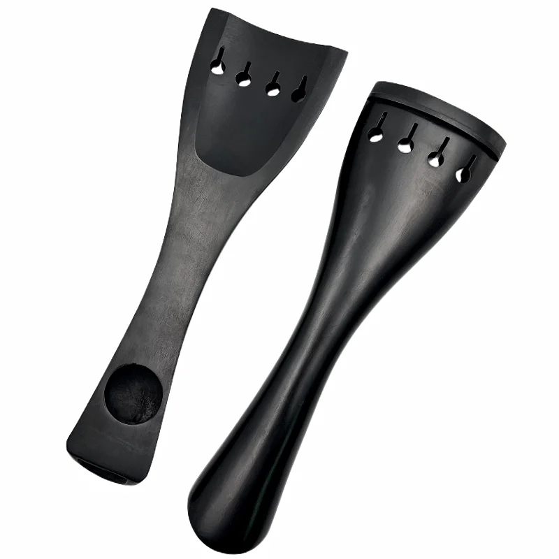 Cello Support Parts Cello Tailpiece 1pcs Ebony 3/4 4/4 Double Bass Upright Bass Tailpiece Endline Tailgut Tailcord